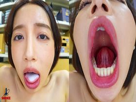 【ピンサロセクハラ】残業中、2人きりの社内で金欠ち◯ぽ部長のムラムラ解消にフェラチオ風俗嬢扱いで何度も口内射精される人妻デカ尻部下OL　サンプル画像14